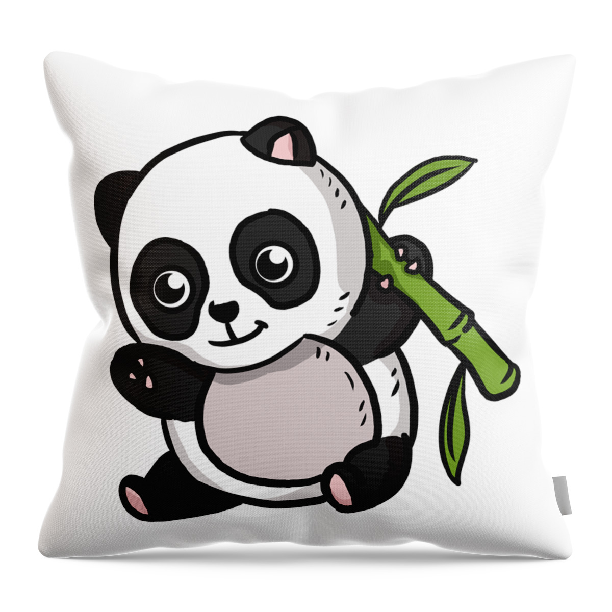 16x16 Multicolor Panda Gifts Christmas Cute Panda Print Panda Art I Just Really Like Bear Panda Girls Christmas Throw Pillow 